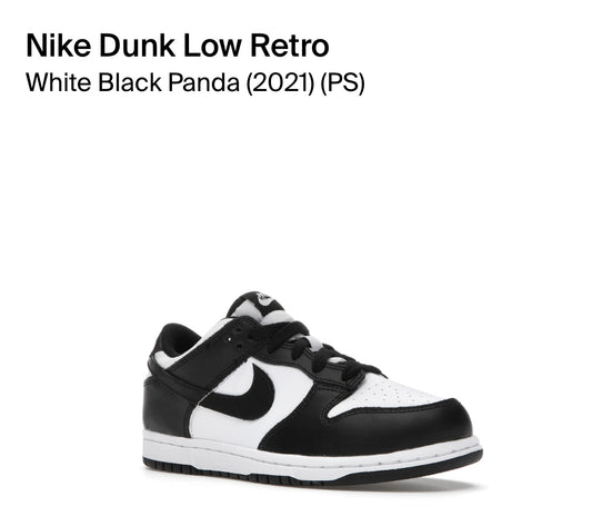 Nike Dunk “Panda” PS