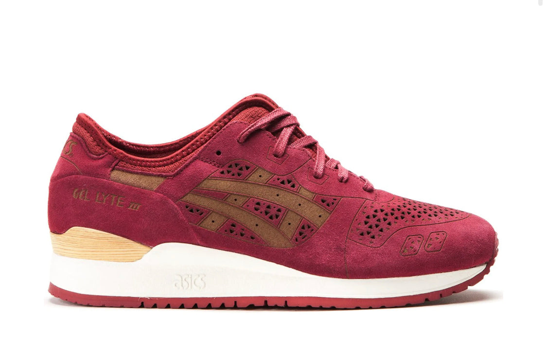 ASICS Gel-Lyte III “Laser Cut”(Burgundy)