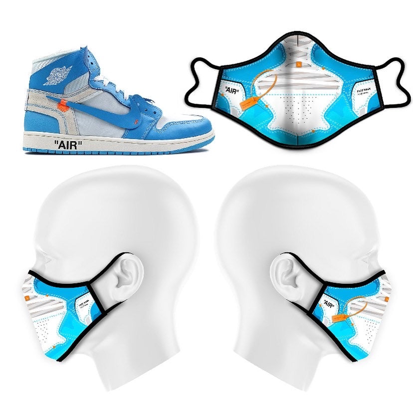 Jordan 1 Inspired Face Mask “Off White”